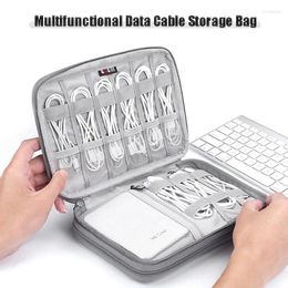 Storage Bags Dust-proof Digital Bag USB Data Cable Organiser Earphone Power Bank Travel Kit Case Pouch Electronics Accessories