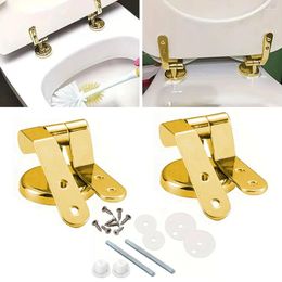 Toilet Seat Covers 1set Gold For Hinges Spare Replacement With Fittings 9.7 3.3cm Household Merchandises Accessories