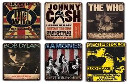 Classical Cash Music Metal Iron Painting Signs Rock N Roll Poster Tin Sign Plaque Vintage Wall Decor for Bar Pub Club Man Cave Mov6831501