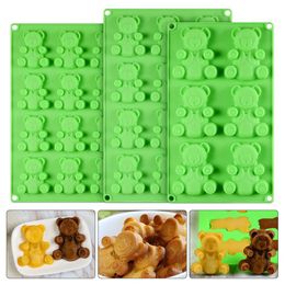 3D Lovely Bear Form Cake Mould Cookie Candy Silicone Mould Baking Tools Kitchen for Jelly Muffin Sandwiches Soap