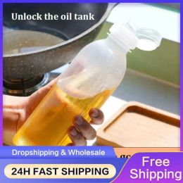 300ml/500ml Oil Bottle Kitchen Oil Spray Bottle Condiment Squeeze Bottles Cooking Baking Ketchup Mustard Hot Sauces Olive Oil