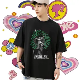 Fashion Design T-Shirts for Men Cotton O Neck Short Sleeves Hip Hop Street Men Tshirts Floral Print Cool Tops