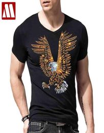 Fashion Streetwear Man Falcon Clothing Animal Eagle 3D Rhine T-shirt Summer Casual Men Hawk T shirts Male Short Sleeve Tops W2202215480462