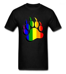 2018 Latest TShirt Novelty Gay Pride Bear Claw Rainbow Flag 3D Print T Shirt Summer Male Shirt French Big Size 3XL Full Cotton13747634