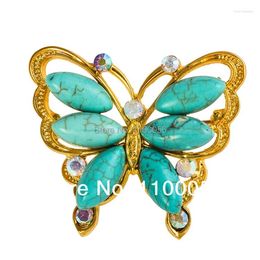 Brooches Costume Jewelry Animal Broach Rhinestone Butterfly Brooch Wholesale Pendant Crystal For Women X1161