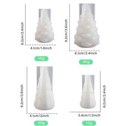 2 Pcs 3D Resin Christmas Tree Mould Mini Pine Cone Silicone Mould for Epoxy Resin Projects Soap Candle Wax Holder Ornament Making