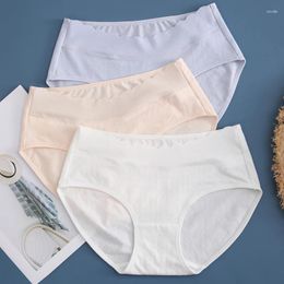 Women's Panties 3Pcs/ High Waist Underwear Cotton Abdominal Plus Size Briefs Girls Seamless Underpants Sexy Lingeries Female