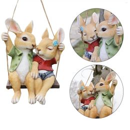 Garden Decorations Statues Ornaments Cute Hanging Fairy Animal Outdoor Decor For Home Shelf Pathway Patio Indoor
