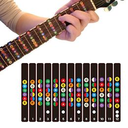 Guitar Fretboard Stickers Scales Notes Fret Decals Beginner Learning Labels Sticker Acoustic Electric Guitars Accessories Parts
