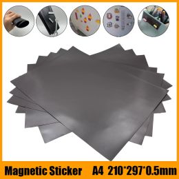 A4 Square Soft Magnet Sheet Black Magnetic Mat for Refrigerator Photo Picture Cutting Die Craft Magnets Magnetic One Side 0.5mm