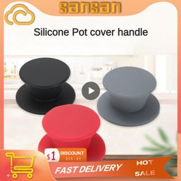 Pot Lid Knob Silicone Universal Pot Handle Replacement Kitchen Cookware Cover Knobs for Pan Lid Black kitchen accessories co