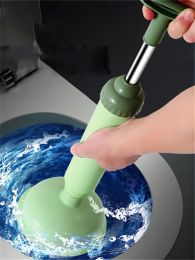 Silicone Toilet Plunger High Pressure Pump Anti Clogging Drain Cleaners Pipe Dredge Device Bathroom Kitchen Sink Clean Supplies
