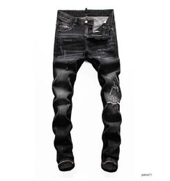 jean mens designer jeans black luxury ripped skinny biker moto pants pour hommes men s hip hop denim rock uare 2 UAREDs 2s s yeu6434767