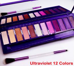 Makeup Eye Shadow Ultraviolet Palette with brush Beauty 12 colors eyeshadow shimmer Matte Nude Makeup Eyeshadow hills Palette NEW 7350376