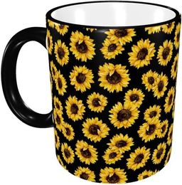 Mugs Sunflowers Ceramic Coffee Mug Unique Gifts Microwave And Dishwasher Safe Funny Tea Cup 12oz
