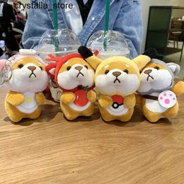 Plush Keychains Keji Dog Keychain Pendant Puppy Plug Doll School Bag Pendant Shiba Inu Cute Backpack Doll KeychainS2452804 s2452909