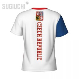Tight Sports T-shirt Czech Republic Flag Czechs 3D For Men Women Tees jersey Clothes Soccer Football Fans Gift Patriotic T shirt