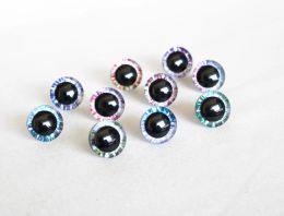 20pcs 9MM 12MM TO 35MM New 3D PUPIL toy safety eyes with back washer for diy plush doll FINDINGS--MT5