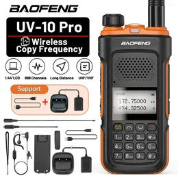 Walkie Talkie Baofeng UV-10PRO Wireless Copy Frequency Ham Radio Handheld Type-C Charger Long Range Rechargeable Two Way