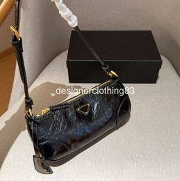 Luxury genuine leather pattern wallet designer shoulder handbag underarm crossbody bag tote high quality metal buckle fashion sling