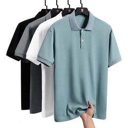 Sports Streetwear Fashion Oversized 5XL Black White MenS Polo Shirt Japan Style Summer Short Sleeves Top Tees Tshirt 240529