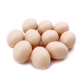 10 Pcs Poultry Series Plastic Fake Egg 55*43mm Hens Hatch Nest Eggs Children's Toys Farm Animal Cages Accessories DIY Painting