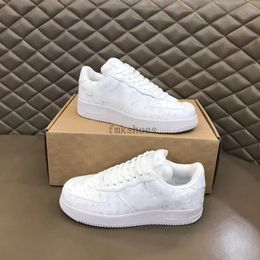 Hottest Sneaker Virgil Casual Shoes Calfskin Leather Abloh White Green Red Blue Letter Overlays Platform Low Top Running designer Sneakers Size 35-45 5.08 07