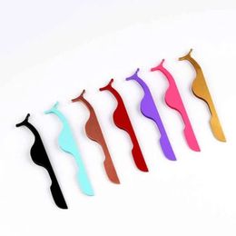 Lashes Tweezers Colour Eyelash Curler Makeup Tools Stainless Steel Golden Beauty Cosmetics Instrument