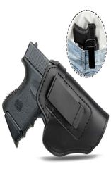 Tactical Invisible Pistol Concealed Carry Universal Belt Type Pistol Gun Holster Leather Concealed Case269o1645547