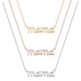 10PCS Small Mama Mom Mommy Letters Necklace Stamped Word Initial Love Alphabet Mother Necklaces for Thanksgiving Mother's Day Gifts 187r