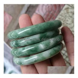 Bangle 56-60Mm Wholesale A Grade Pure Natural Jade Bracelet Jade-Bracelet Drop Delivery Jewellery Bracelets Dha6G