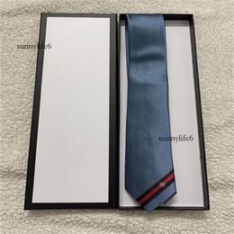 designer tie Fashion Designer Ties 100% for Men Necktie Plaid Letter H Stripes Business Leisure Silk Tie Cravat with Box sapeee