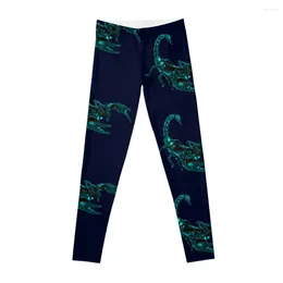 Active Pants LostScorpion Teal Leggings Fitness Clothing Gym Wear Women