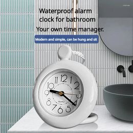 Wall Clocks The Cross-border Waterproof Bathroom Clock Can Be Hung Towel Table Dual-use