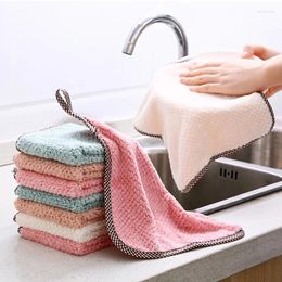 Towel 10pcs/20pcs Mixed Color Absorbent Oil-proof Rags Dish Cloths Cleaning