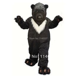 mascot Professional Custom Big Black Bear Mascot Costume Cartoon Character Mascotte Mascota Outfit Suit Fancy Dress Mascot Costumes