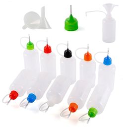 25pcs 5ml-120ml Empty LDPE Dropper Bottles with Needle Tip Squeeze Juice Eye E Liquid Containers Cases
