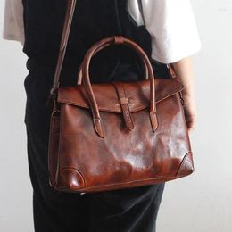 Shoulder Bags YourSeason Vintage Cow Leather Female Big Bag 2024 Handmade Painted Women Casual Tote Luxury Handbags