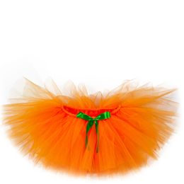 Girls Orange Rabbit Tutu Skirts Baby Easter Bunny Fairy Pettiskirts with Hairbow Kids Halloween Cosplay Party Costumes Skirt