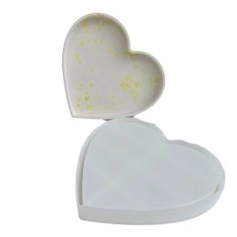 Large Heart Shape Tray Silicone Molds DIY Concrete Cement Plaster Epoxy Resin Storage Dish Plate Mould Home Handicraft Decor