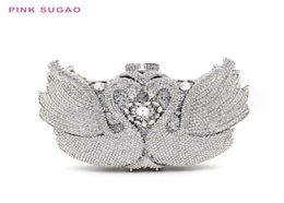 Pink sugao designer evening bags Ladies Clutch Bag Luxury Crystal Diamond Dinner Bag Hand-Set Diamonds7408454
