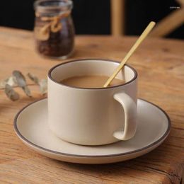 Cups Saucers Home Cafe Simple Coffee Cup Creative Exquisite Tea Reusable Japanese Vintage And Saucer Kubek Do Kawy Items 6001