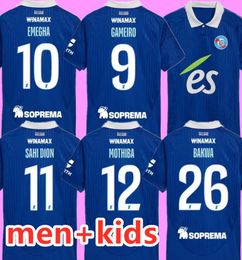 RC Strasbourg Alsace soccer jerseys 24 25 home BELLEGARDE Gameiro ORQUE AJORQUE 2024 2025 MOTHIBA EMEGHA SAHI DION Diallo DJIKU DELAINE BAKWA Men kids football