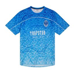 2024 Mens T-Shirts Limited New Trapstar London T-shirt Short Sleeve Unisex Blue Shirt For Men Fashion Harajuku Tee Tops Male T shirts 6689ess