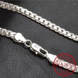 Necklace 5mm 50cm Men Jewellery Wholesale New Fashion 925 Sterling Silver Big Long Wide Tendy Male Full Side Chain For Pendant1 2900
