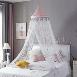 Baby Room Mosquito Net Kid curtain canopy Round Crib Netting bed tent baldachin Decoration girl bedroom accessories Dropship L2405