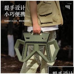 Camp Furniture Outdoor Portable Stool Cam Folding Chair Tra Light Campstool Plastic Small Bench Fishing Picnic Seat Adt Kids Drop Deli Dhwuq