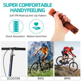 Rubber Bicycle Handlebar Grips Non-slip Mtb Cuffs Lengthening and Thickening Soft Scooter Bike Handle Bar Covers Cycling Parts