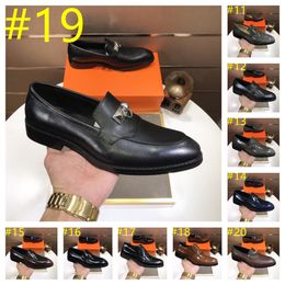 26 Model Luxuoso Men Sapatos Derby Sapatos Blue Printing Slip-On Sapatos de vestido de gestão respirável para homens com frete grátis Zapatos de hombre homens sapatos