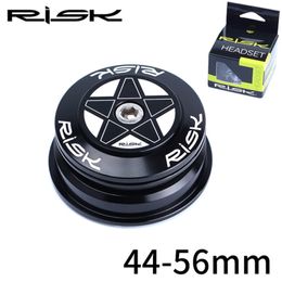 RISK 44-55mm Bicycle Headset for Tapered Headtube 44-56 Bike Double Bearing Headset for 1.5 Taper Fork / 28.6mm Straight Fork